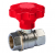 TOPBALL Kulový ventil 3/4" s plynulou regulací Tmax 120°C